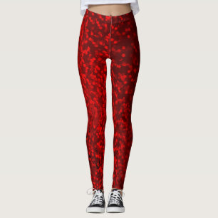 Glitzer-Buchse-Funkeldruck Leggings