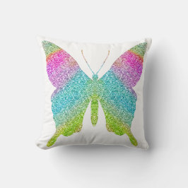 Glitzer Butterfly Pillow - Wählen Sie eine Hinterg Kissen
