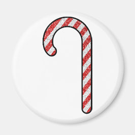 Glitzer Candy Cane Magnet