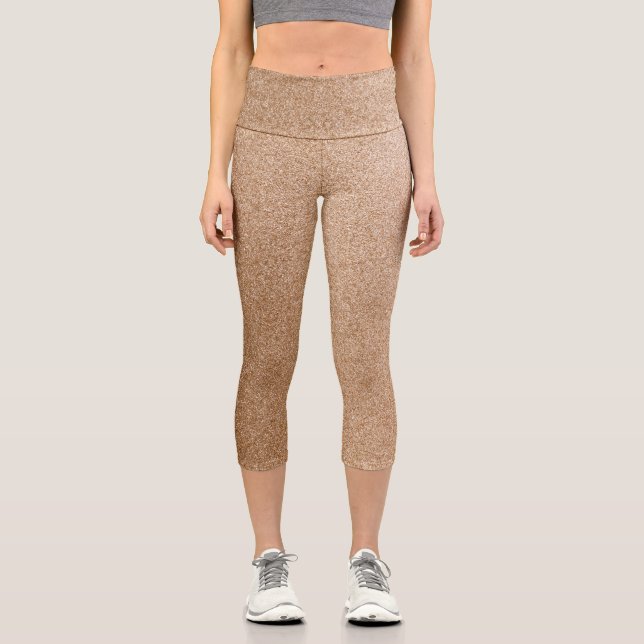 Glitzer Capri Leggings (Vorderseite)