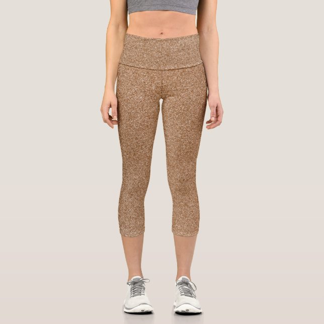 Glitzer Capri Leggings (Vorderseite)