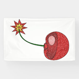 Glitzer Cherry Bomb Banner