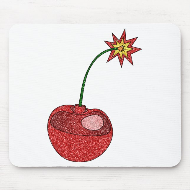Glitzer Cherry Bomb Mousepad (Vorne)