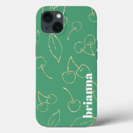 Glitzer Cherry Green Case-Mate iPhone Case