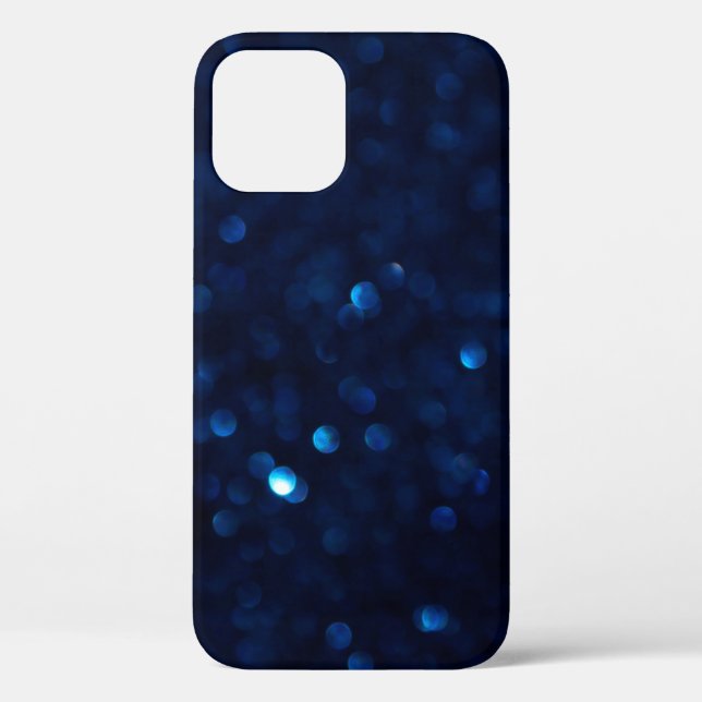 Glitzer Classic Blue Light Case-Mate iPhone Hülle (Rückseite)