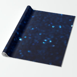 Glitzer Classic Blue Light Geschenkpapier