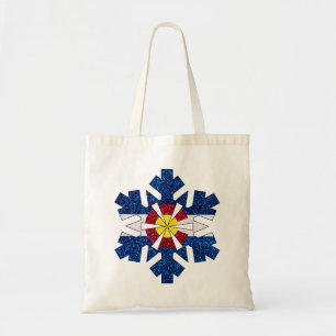 Glitzer Colorado Fahne Snowflake Totasche Tragetasche