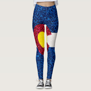 Glitzer-Colorado-Flaggen-Leggings Leggings