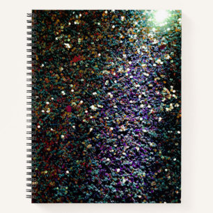 Glitzer Comet & Stars Notizbuch