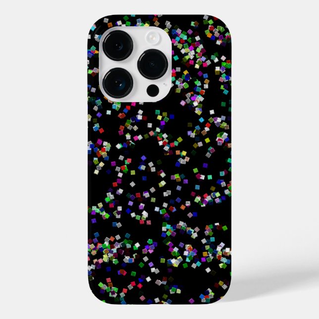Glitzer Confetti Phone Case (Rückseite)
