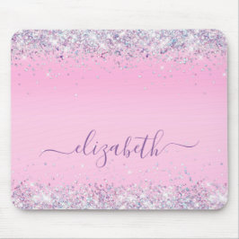 Glitzer Confetti Rosa Personalisierte Maus Pad Mousepad
