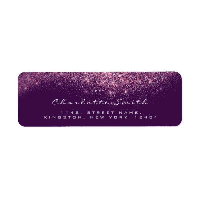 Glitzer Confetti UAWG Lila Rosa Violet (Vorne)