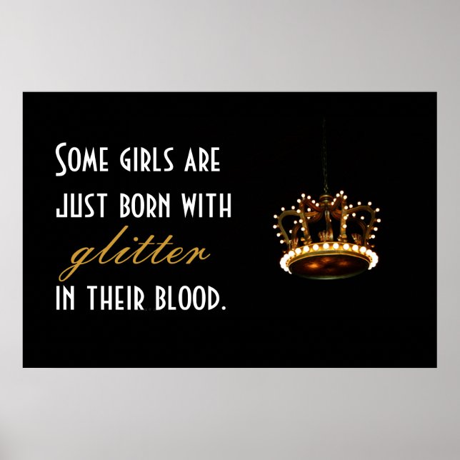 Glitzer Crown Poster (Vorne)