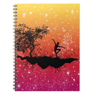 Glitzer-Dance-Notebook Notizblock