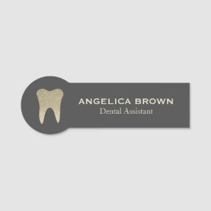 Glitzer Dental Assistant Name-Tag Namensschild
