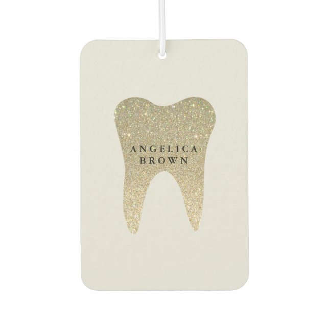 Glitzer Dental Autolufterfrischer (Vorderseite)