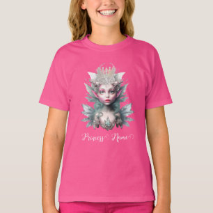 Glitzer der Eismärchen Kristall Kronen rosa T-Shirt