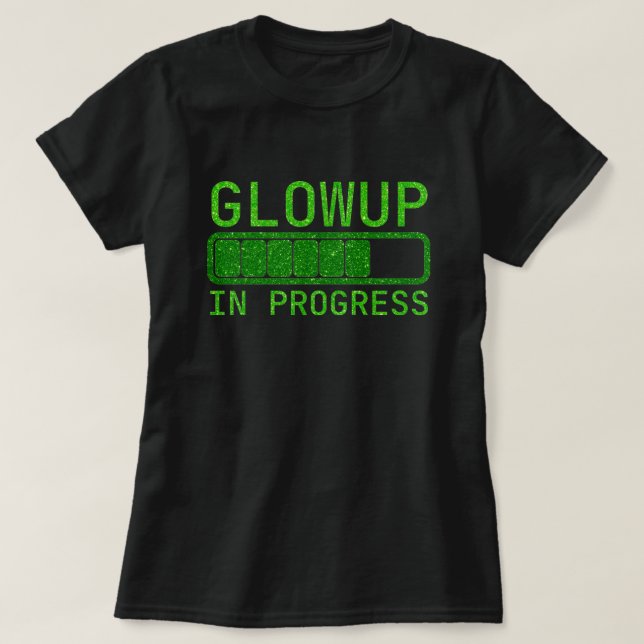 Glitzer der Fortschritte T-Shirt (Design vorne)