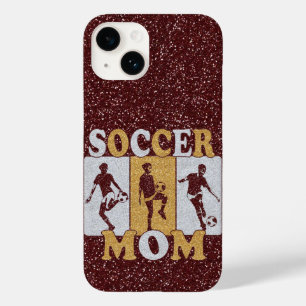 Glitzer der Fußball-Mama Case-Mate iPhone 14 Hülle