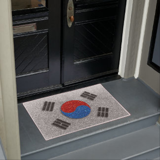 Glitzer der koreanischen Flagge Seoul Korea Welcom Fußmatte