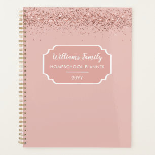 Glitzer der Organisation des Homeschoool-Portfolio Planer