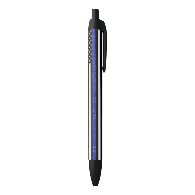 Glitzer der Thin Blue Line Kugelschreiber (Unterseite (Vertikal))