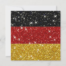 Glitzer Deutschland Flagge mit Glitzern