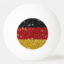 Glitzer Deutschland Flagge mit Glitzern Tischtennisball
