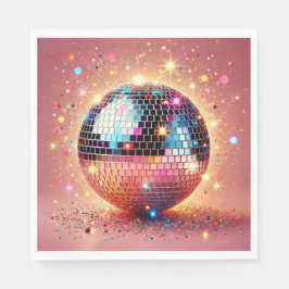 Glitzer Disco Ball Servietten! Serviette