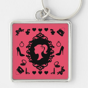 Glitzer Doll Birthday Glam Fashion Schlüsselanhänger