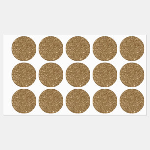 Glitzer drucken etiketten