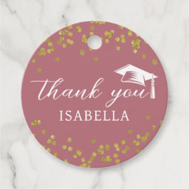 Glitzer Dust Confetti Abschluss Vielen Dank Geschenkanhänger