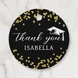 Glitzer Dust Confetti Abschluss Vielen Dank Geschenkanhänger