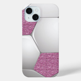 Glitzer-Effekt des Ball Pink-Fußballs Case-Mate iPhone Hülle
