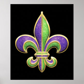 Glitzer-Effekt Mardi Gras 2022 Poster