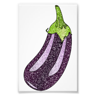 Glitzer Eggplant Fotodruck