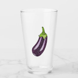 Glitzer Eggplant Glas