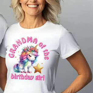 Glitzer Einhorn magische Mädchen Geburtstag Oma T-Shirt