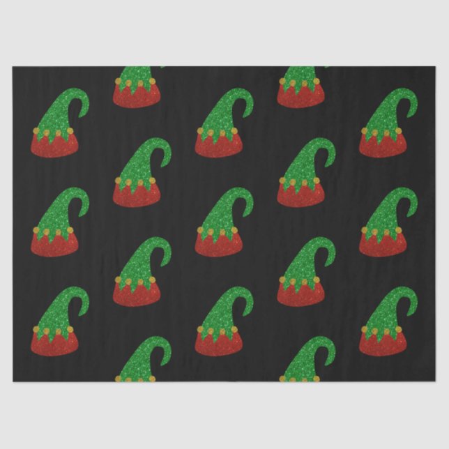 Glitzer Elf Hat Seidenpapier (Vorderseite)