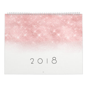 Glitzer Farben des Jahres 2018 Kalender