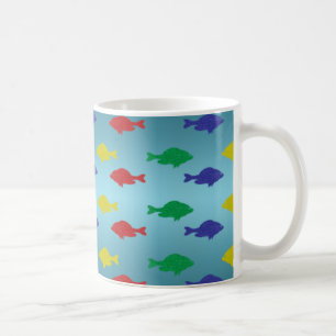 Glitzer Fish Pattern Tasse