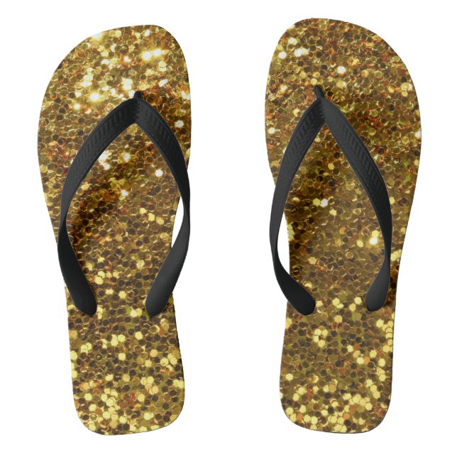 Glitzer Flip Flops (Fußbett)