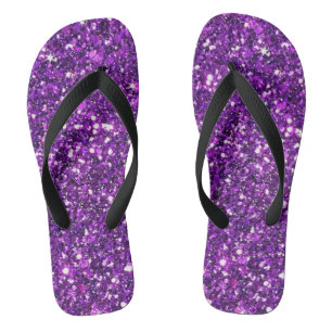 Glitzer-Flip-Flops, Flip-Flops mit Lila Farbe Flip Flops