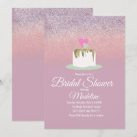 Glitzer Foil Wedding Cake 1 Tier Brautparty