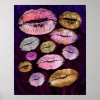 Glitzer Funkelnd Kiss Lips Beauty Makeup Trendy