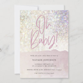 Glitzer funkelnd Klasse oh Baby! Party duschen