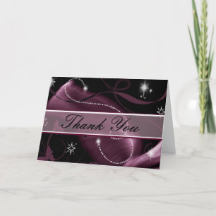 Glitzer Funken Dankeskarte