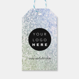 Glitzer für das Logo des Unternehmens Geschenkanhänger