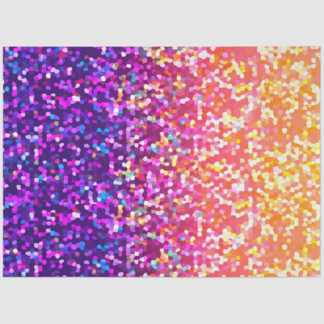 Glitzer für Gewebepapier Seidenpapier (Vorderseite)