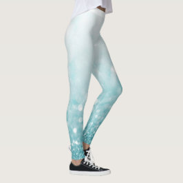 Glitzer für hellblaue Sparkone-Imitat Leggings